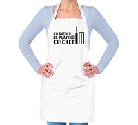 I'D Rather Essere Playing Cricket - Unisex Adulti Grembiule - Lettore Love