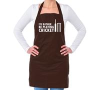 I'D Rather Essere Playing Cricket - Unisex Adulti Grembiule - Lettore Love