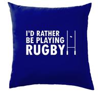 I'D Rather Essere Playing Rugby - Cuscino - Lega Union Sei Nazioni