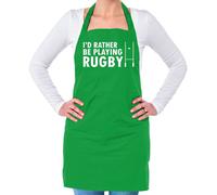 I'D Rather Essere Playing Rugby - Unisex Adulti Grembiule - Lega Union Sei