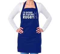I'D Rather Essere Playing Rugby - Unisex Adulti Grembiule - Lega Union Sei