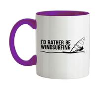 I'D Rather Essere Windsurf - Tazza IN Ceramica - Vento Surf Fare Acqua Sport