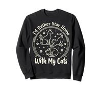 I'd Rather Stay Home with My Cats Felpa