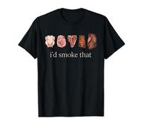 I'd Smoke That BBQ Smoker per Amanti Carne affumicata Maglietta