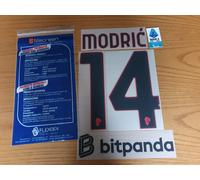 ID UNLIMITED set AWAY SR ac milan 25/26 #14 MODRIC + BITPANDA + TOPPA LEGA