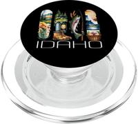 Idaho All'aperto, Pesca, Campeggio, Natura Stile Acquerello PopSockets PopGrip per MagSafe