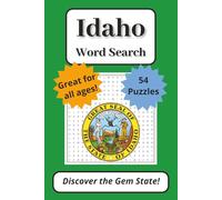 Idaho Word Search Puzzle Book: Discover the Gem State with 54 Puzzles