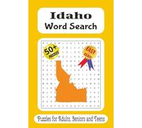 Idaho word search puzzle book: Word Searches with Easy to Read Print about Idaho, Pacific Northwest, Places and More / 6x9 inches, 110 pages / 50 plus ... Gift for Vacations, Holidays and Free Time