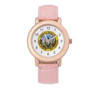 Idaho's State Seal - Orologio da polso da donna, alla moda, con cinturino morbido, regalo per compleanni, San Valentino