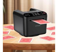 IDAMAKON Miscelatore automatico per carte e distributore automatico ricaricabile,Macchina 2 in 1 silenziosa per miscelare carte & distributore elettrico a 360° per giochi come poker,Texas Hold'em,UNO