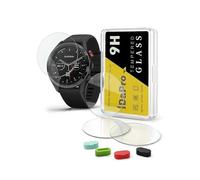 iDaPro [4Pcs Vetro Temperato per Garmin Approach S62 Golf Pellicola Protettiv 4Pcs] tappi antipolvere in silicone,Vetro temperato,Durezza 9H,Antigraffio,Antibolla,Antimpronta,Ultrasottile