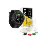 iDaPro [4Pcs Vetro Temperato per Garmin Approach S70 47mm GPS Golf Pellicola Protettiv 4Pcs] tappi antipolvere in silicone,Vetro temperato,Durezza 9H,Antigraffio,Antibolla,Antimpronta