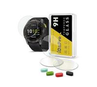 iDaPro [4Pcs Vetro Temperato per Garmin Enduro 2 Ultraperformance GPS Pellicola Protettiv 4Pcs] tappi antipolvere in silicone,Vetro temperato,Durezza 9H,Antigraffio,Antibolla,Antimpronta