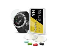 iDaPro [4Pcs Vetro Temperato per Garmin Vivoactive 3 Pellicola Protettiv 4Pcs] tappi antipolvere in silicone,Vetro temperato,Durezza 9H,Antigraffio,Antibolla,Antimpronta,Ultrasottile