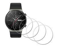 iDaPro [4Pcs Vetro Temperato per Huawei Watch GT 2 Pro GT2 Pro Pellicola Protettiva,Vetro temperato,Durezza 9H,Antigraffio,Antibolla,Antimpronta,Ultrasottile,Facile installazione