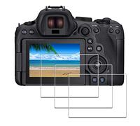 iDaPro Pellicola protettiva per Canon EOS R6 Mark II vetro temperato [3 pezzi] Durezza 9H Antigraffio Anti-Impronte