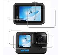 iDaPro Pellicola protettiva per Gopro Hero 12 11 | 2 LCD + 2 lente + 2 Small schermo + Scatola ABS. Durezza 9H, antigraffio, senza bolle, HD, anti-impronte.