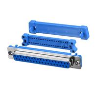 IDC D-Sub - Connettore per cavo a nastro, 37 pin, presa femmina a 2 file, IDC Crimp Port Terminal Breakout for Flat Ribbon Cable Blue Pack of 5