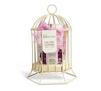 IDC Institute Country Flowers Birdcage Set Regalo - Beauty Bagno con Gel Doccia, Lozione Corpo e Scrub in Elegante Confezione Decorativa
