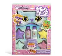 MARTINELIA - Cofanetto da bagno e maschera da notte per bambini - Bombe da bagno, gel doccia, lozione corpo e fiore doccia per ragazza - confezione regalo per bambini - modello casuale volpe o gufo