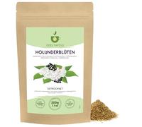 IDDA Herbal Fiori di Sambuco Tisana 200g, Fiori di Sambuco Essiccati e Strofinati, Tè Sfuso