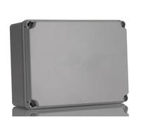 Ide IDE IP67 - Scatola ermetica per degustazione, con coperchio opaco e lati lisci, 180mm x 241mm x 95mm, grigio, 1
