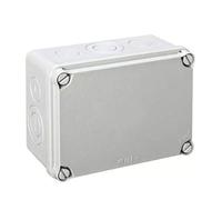 Ide IDE - Scatola impermeabile IP65-IP67 con coperchio opaco e ingressi pretagliati, 116mm x 162mm x 76mm, grigio, 1
