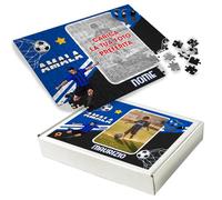 Idea Arredo Casa regalo PUZZLE SPORT 30x40 cm. 96 Tasselli Personalizzato con Nome e Foto per tifoso Inter Interista