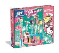 Clementoni Idea - Laboratorio delle Penne Hello Kitty, Kit Creativo per Bambini 6+ Anni, con 25+ Accessori e 5 Penne Personalizzabili con Personaggi, Lingua Italiana, 18276
