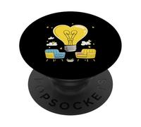 Idea di sessione di consulenza per terapia con lampadina a cuore PopSockets PopGrip Adesivo