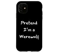 Idea divertente per costume di Halloween da lupo mannaro Custodia per iPhone 11