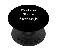 Idea divertente per costume di Halloween per fingere una farfalla PopSockets PopGrip Adesivo