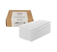 IDEA HOME Stick di Colla a Caldo 7mm x 100mm - Trasparente, Universale Bastoncini di Colla per Pistola Colla a Caldo, Ideale per il Fai da Te, L'artigianato, il Tempo Libero, 50 Pezzi