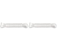 IDEA HOME Filo per Bucato CRISTAL 20 M, Resistente agli Strappi, per la Casa, il Giardino - Cavo Stendibiancheria per la Biancheria in Anima in Poliestere e Rivestimento in Plastica, Bianco