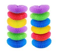 IDEA HOME MS. KITCHEN Spugne per Pentole in Plastica - Spugne Delicate per Superfici Antiaderenti - Set Convenienza 12 Pezzi