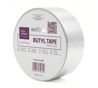 IDEA HOME Nastro Butilico Autoadesivo 50mm x 10m Argento - Nastro Sigillante Impermeabile per Tetti, Finestre, Grondaie e Riparazioni Esterne