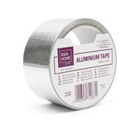 IDEA HOME Nastro in Alluminio Autoadesivo 50mm x 10m Argento - Nastro Isolante Termoresistente per Tubi, Camini, Ventilazione e Riparazioni