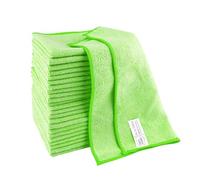 IDEA HOME Panni Microfibra 24 Pezzi - Panni per la Pulizia 30x30cm - Panni per la Polvere - Riutilizzabile Panni Multiuso per Casa, Cucina - Verde