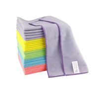 IDEA HOME Set 30 Panni in Microfibra 30x30 cm - Panni Multicolore Ultra Assorbenti e Asciugatura Rapida - Panni Multiuso per Casa Cucina Ufficio Vetri Specchi Schermi