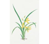 Idea hub: Japanese floral art themed 50 pages blank lined bullet journal for recording daily tasks and goals for adults and teens