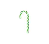 Idea Lecca Lecca Biribao Candy Canes Verde e Bianco 28 g 72 Pezzi