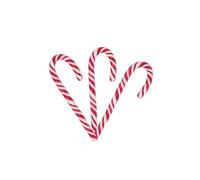 Idea Lecca Lecca Caramelle Biribao Candy Canes Rosso e Bianco 28 g 96 Pezzi