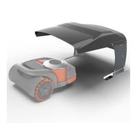 Idea Mower Garage Robot Tagliaerba Vader Navi Acciaio Inox Alluminio Composito Materiali Metallici, Stazione di Ricarica, Fissaggio a Terra - Compatibile con Segway NaviMow (Nero/Antracite)