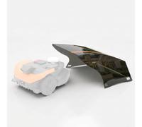 Idea Mower Shell RTK - Garage Ultra-Flat per Robot Tagliaerba Worx Landroid Vision (M600 WR206E, M800 WR208E, L1300 WR213E, L1600 WR216E) - Non Ostacola Il Segnale RTK - Montaggio Rapido