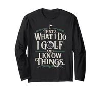 Idea per Gli Amanti del Golf: ecco Cosa Faccio io Golf e so Cose Maglia a Manica