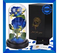 Idea Regali per la Festa Della Mamma Rosa Eterna Stabilizzata rosa blu luce LED