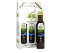 Idea Regalo Confezione Olio Evo Delicato Leucades 3 bottiglie 250ml