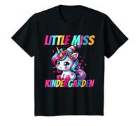 Idea Regalo di Design per Bambine Spruch Little Miss Kindergarden Maglietta
