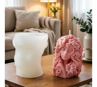 Idea regalo di San Valentino: Stampo in silicone 3D di una ragazza addormentata per realizzare romantiche candele fai-da-te e decorazioni per la casa Tagli UnicaSilicone