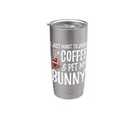 Idea regalo divertente per la mamma del coniglietto, per l'amante del caffè, Bicchiere termico in acciaio inox doppia parete